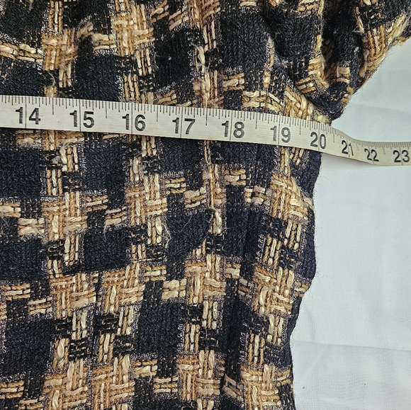 Dana Buchman Womens Brown/Black Houndstooth Jacket With 2 Button Closure Size 10 - Picture 7 of 11